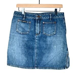 Rampage medium wash denim jeans skirt size 7 juniors B182
